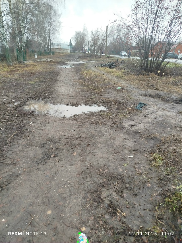 Отсутствие тротуаров.