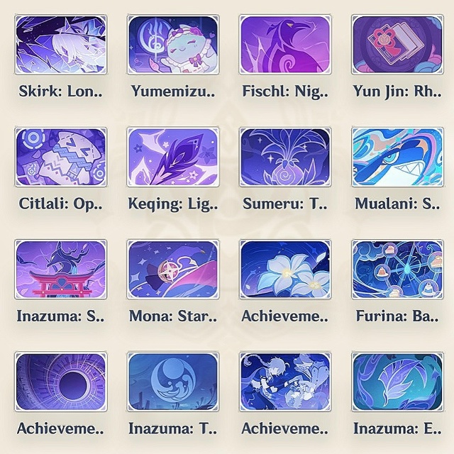 — Красивые градиентовые оформления аккаунта в Геншин?...