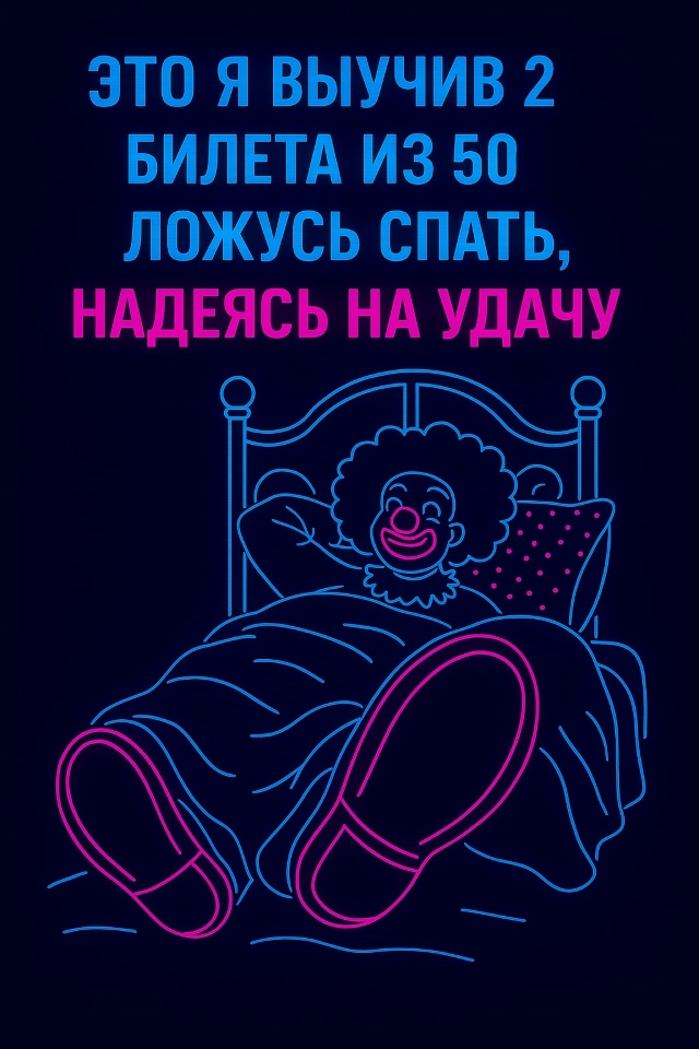 Найдите вероятность, что ему попадется выученный биле?...
