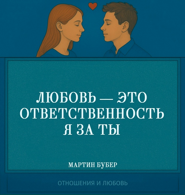 Бубер говорит о любви как о диалогическом событии: «Я» ...