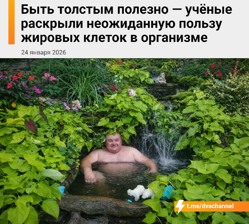 Быть толстым бывает полезно — учёные нашли неожиданные плюсы жировых клеток
🟠Здоровый жир регулируе