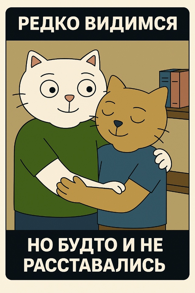 Есть такие друзья, с которыми время никак не влияет на ?...