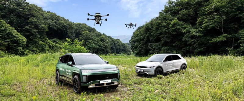 Hyundai выпустил машину для ВОССТАНОВЛЕНИЯ ЛЕСОВ. Hyundai’s IONIQ 9 Seed Ball Drone Station оснащен
