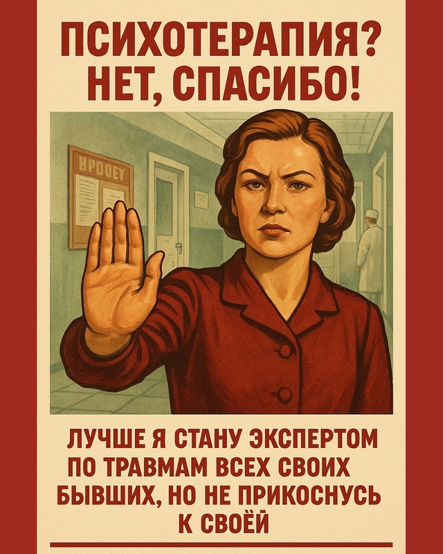 🏚Избегание чувств, контакта с собой, проживания — это...