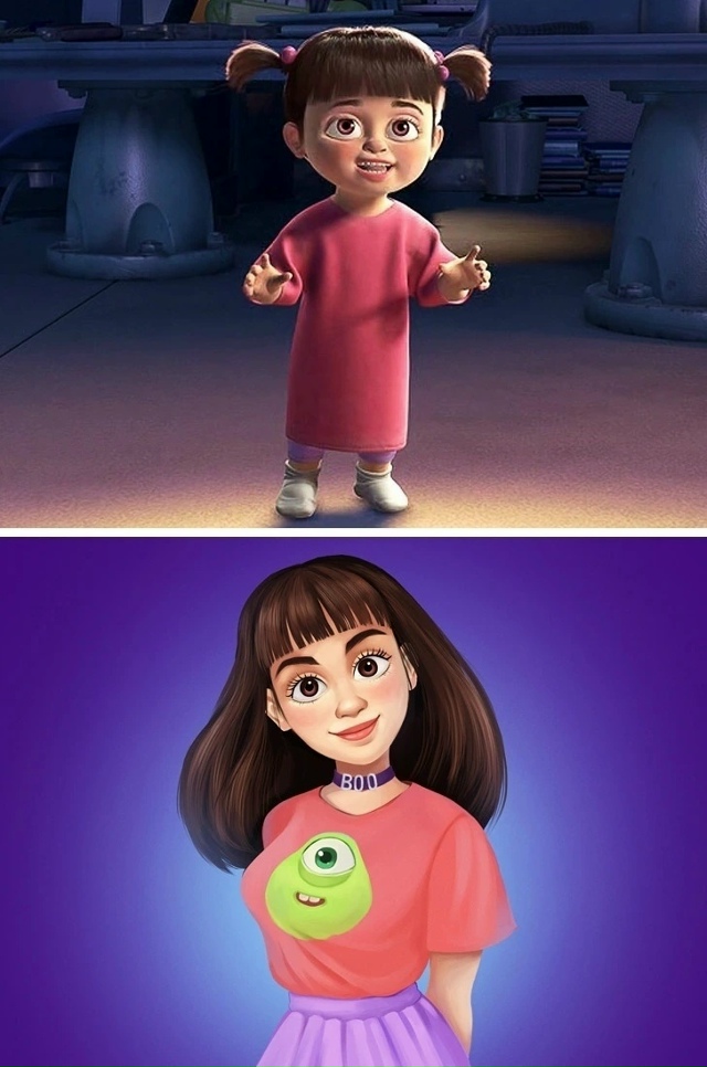 Как выглядели бы выросшие персонажи мультиков из наше?...