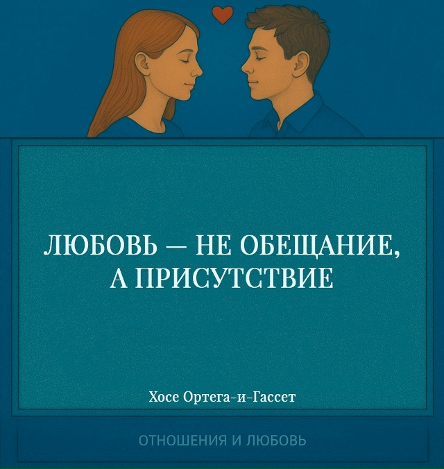 Любовь не нуждается в клятвах и громких словах. Она не ?...