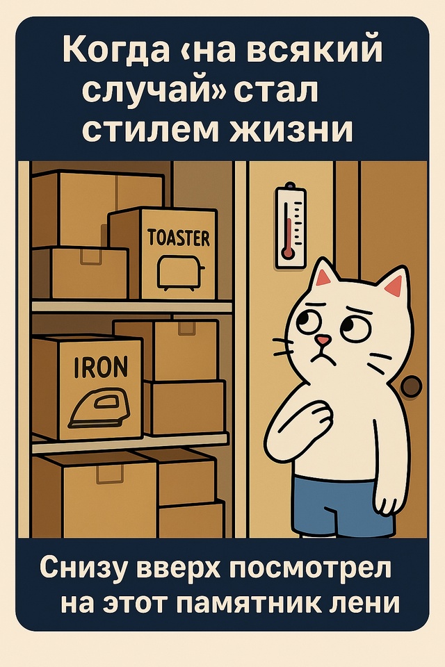 Ты хранишь коробки от техники, потому что 