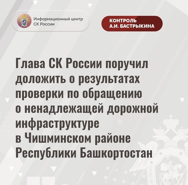 Глава СК России поручил доложить о результатах провер?...