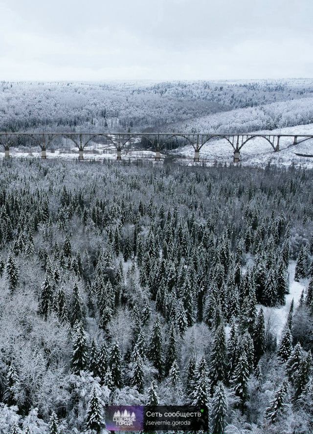 Волга и Красноуфимские виадуки ❄
Фото: Вадим Шамсияро...