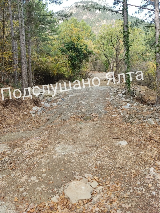 За полигоном на Мисхорской за газовой заправкой над ру...