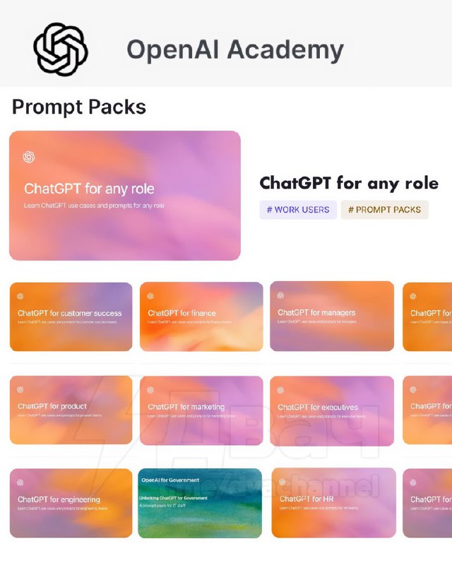 OpenAI выкатили более 300 промптов для разных профессий, чтобы упростить работу и сделать её более п