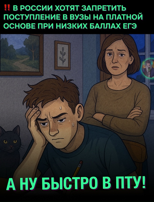 ❗ Платка не спасёт — с ЕГЭ ниже 50 баллов в вуз не возьм?...
