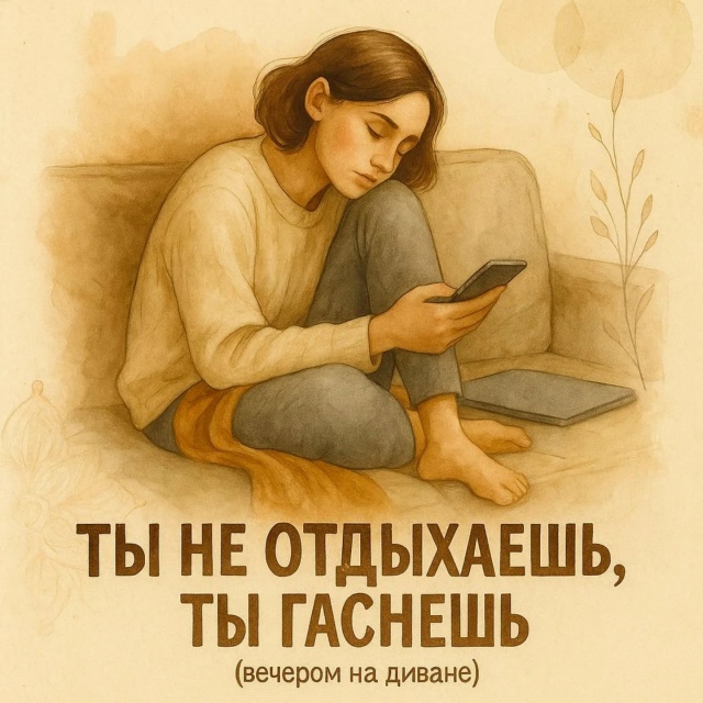 😔Ты не отдыхаешь.
Ты просто перестаёшь двигаться.
⚡Т?...