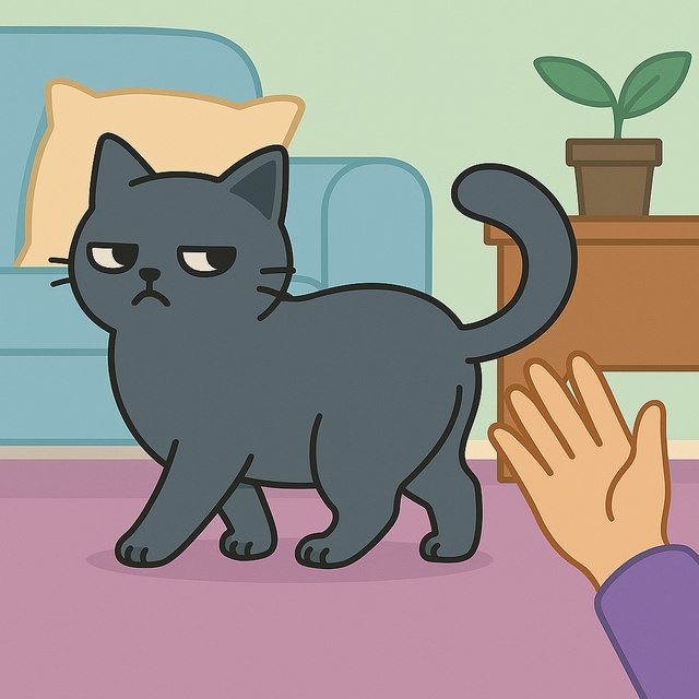 Коты не терпят, когда ты просто... живёшь.
Работаешь — л?...
