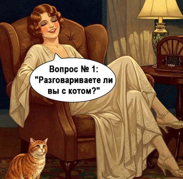 У меня кот вообще мой советник по всем делам