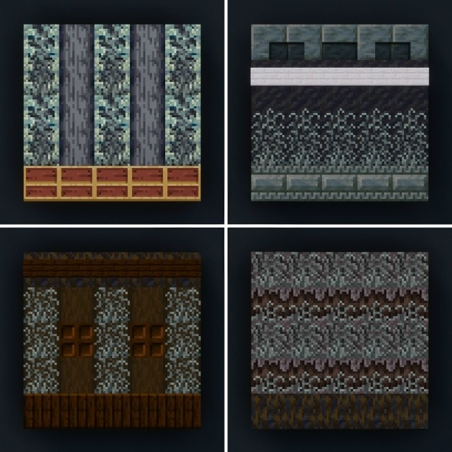 Атмосферные варианты стен для ваших хоррор-построек!
?...