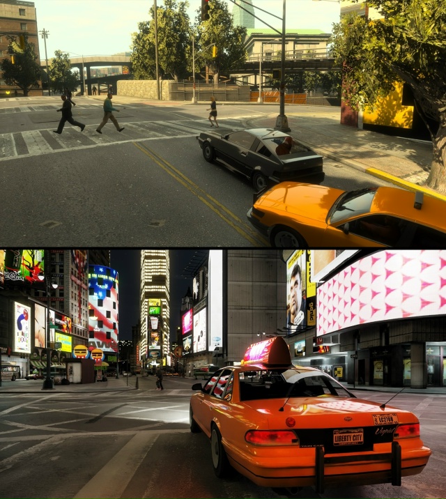 Мод GTA 4 RTX Remix, добавляющий в GTA IV технологию трассировки...