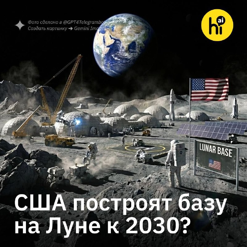 🪐 Америка построит базу на Луне к 2030 году
Новая стратегия космическая стратегия США, утвержденная