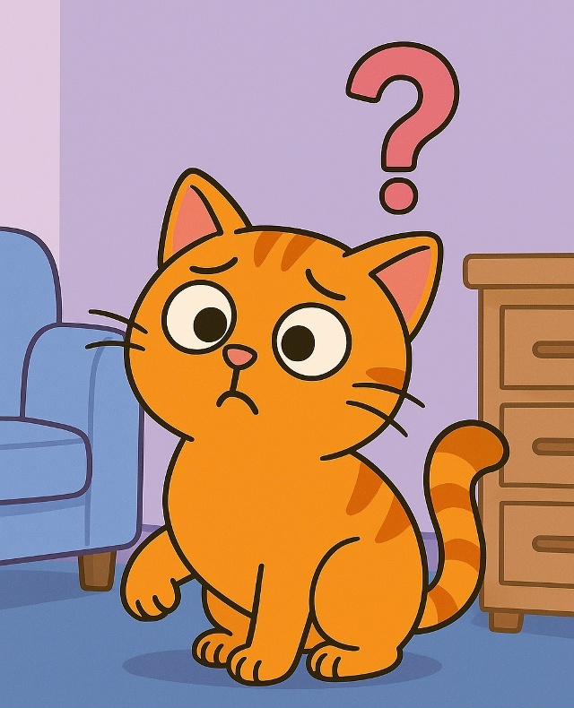 Кошки способны запоминать расположение вещей в комнат...