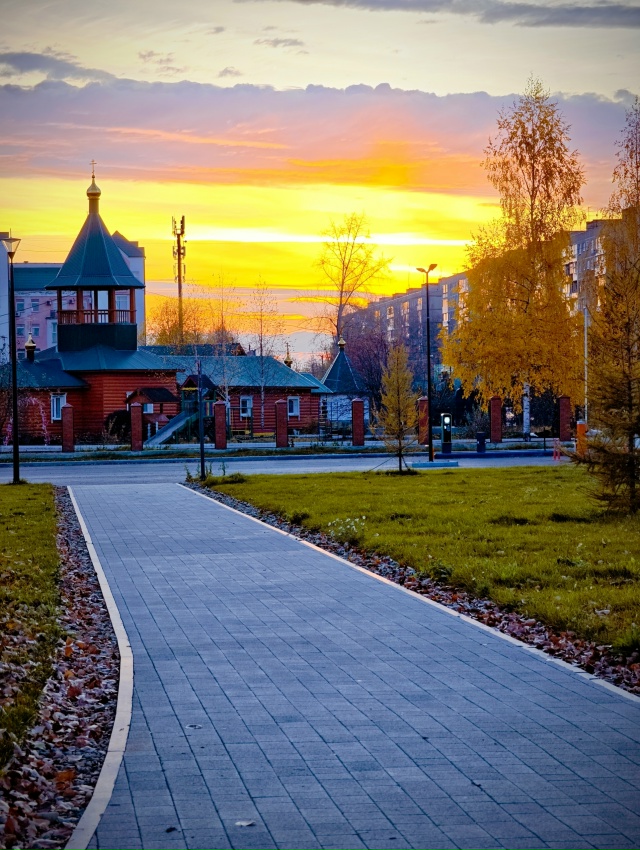 Волшебный закат. Нагорный Пермь.