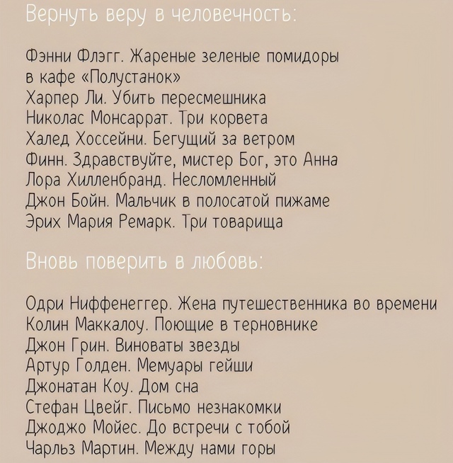 Большой список книг!