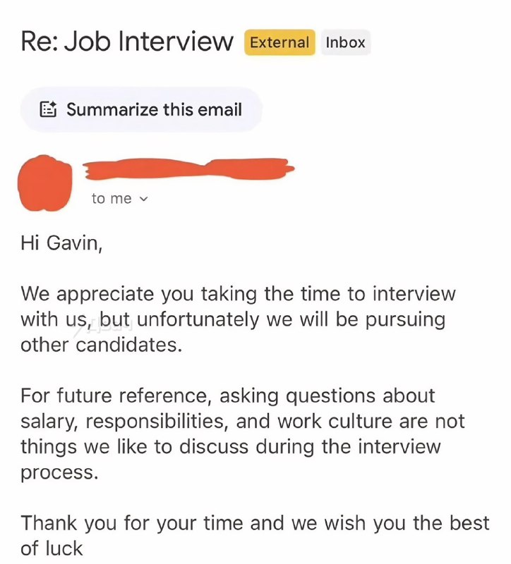 Реддитор сходил на собеседование и получил самый неадекватный отказ в истории: ему ответили, что выб