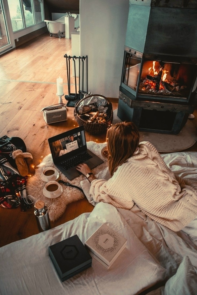 Камин, лес и я = идеальное сочетание.