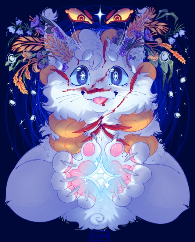 Снежок.
Котёнок Горностайки и Безуха, родившийся глухи...