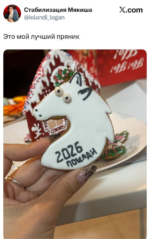 Этот пряник максимально точно передал наши пожелания к Новому году 😭