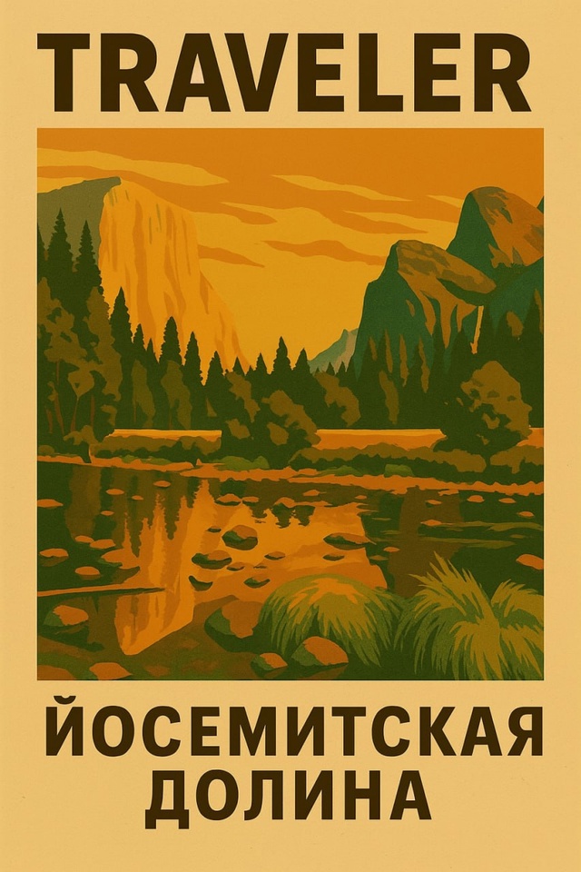 🌍 Йосемитская долина — одно из самых живописных мест ...