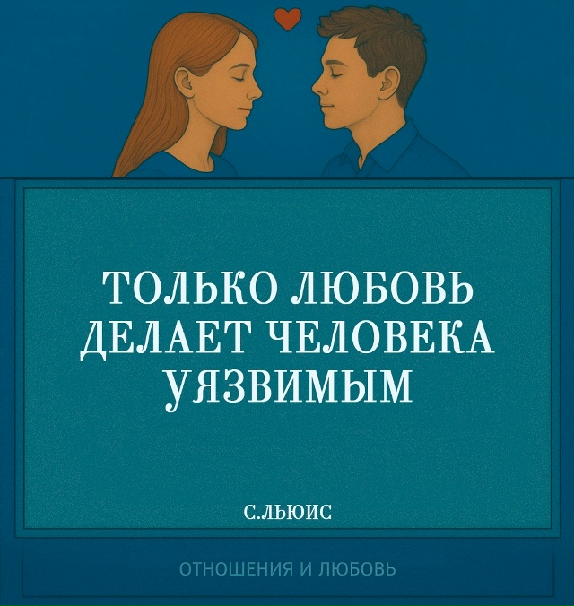 «Только любовь делает человека уязвимым» — в этих сло?...