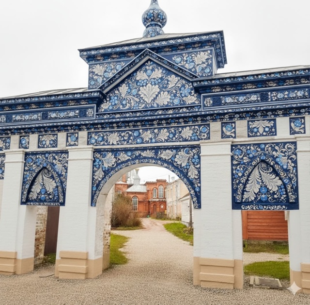 Искусственный интеллект плюс арка сквера Магницкого)