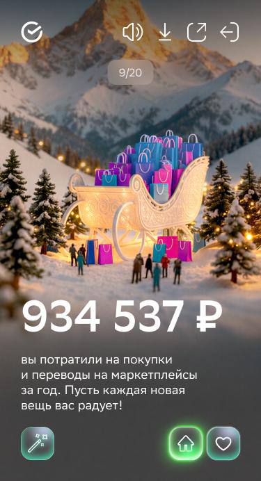 Интернет-пользователи делятся «Итогами года» от Сбера.
Так за год на маркетплейсах сумма у одного ч