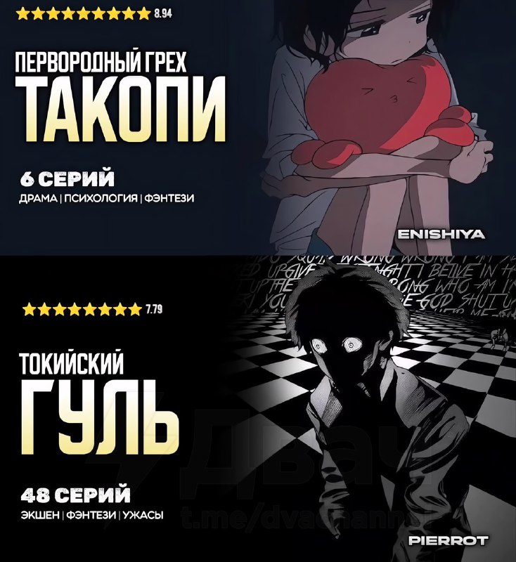 Появился топ аниме с особой атмосферой: это не просто список годных тайтлов — это подборка аниме, ко