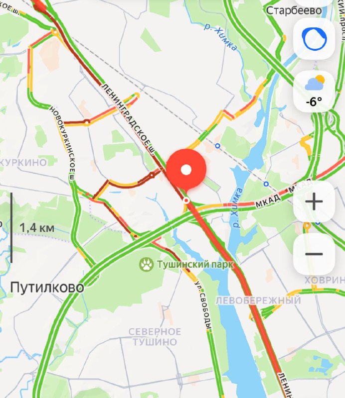 🚘 Затор на Ленинградском шоссе
Люди стоят больше часа