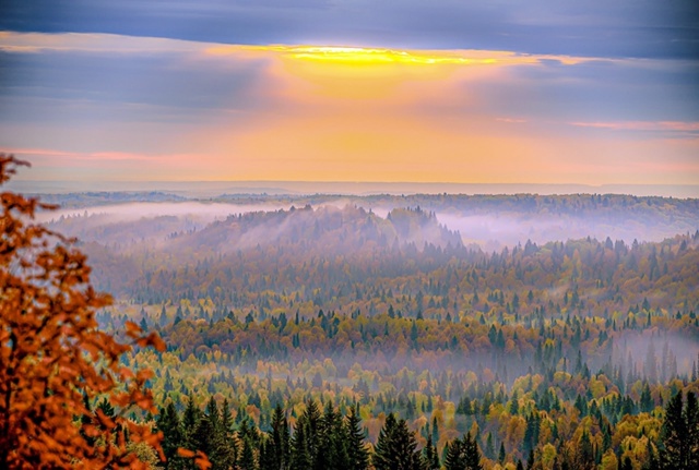 Вид с Белой горы в Кунгурском районе
? Максим Усанин