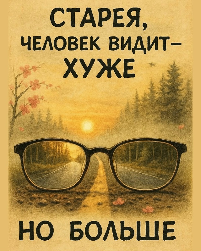 С возрастом человек видит хуже, но больше