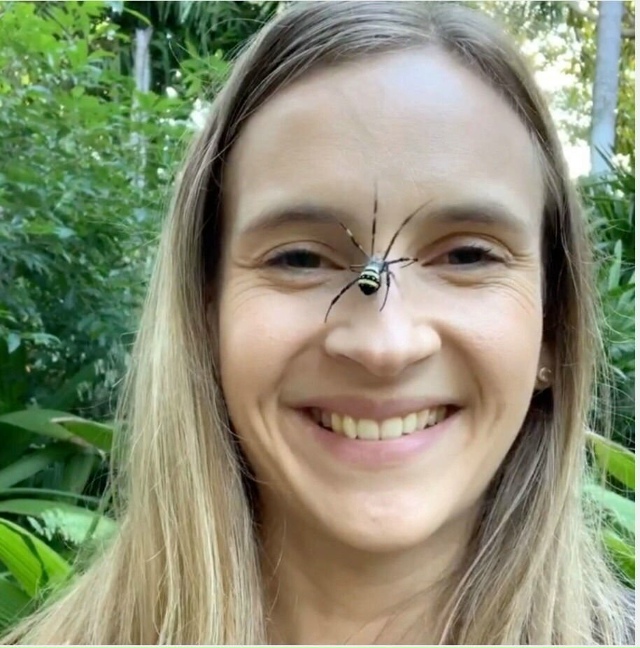 Женщина сажает огромных пауков себе на лицо, чтобы усп?...