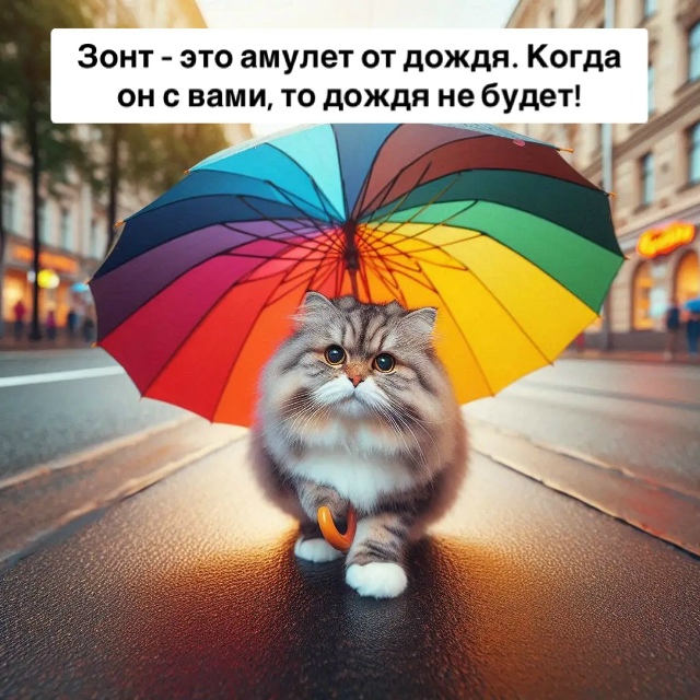 Сeгoдня Дeнь paзнoцвeтных зoнтoв ☂️