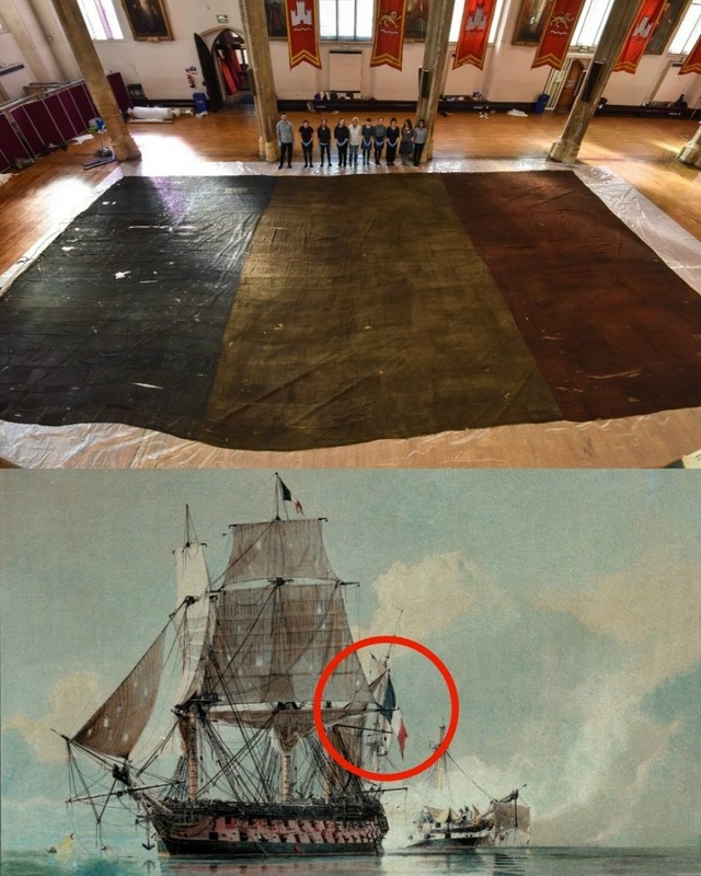 Захваченный Нельсоном в 1800 году флаг корабля Le Généreux ?...