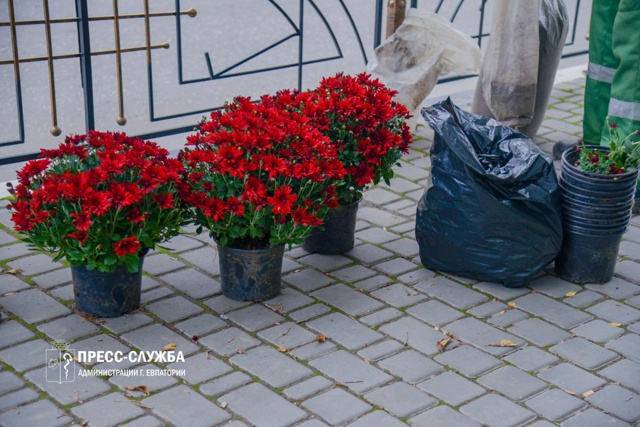 🌸Центр Евпатории украсят хризантемы
Сотрудники МБУ ?...