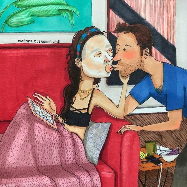 Художница рисует жизненные комиксы о жизни со своим му...