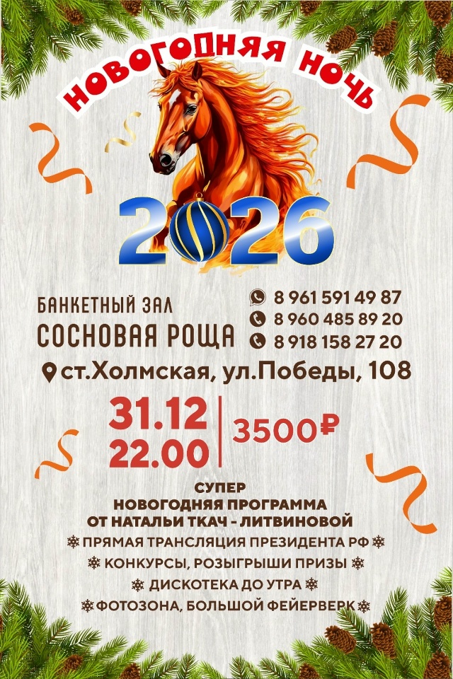 Приглашаем вас провести новогоднюю ночь в банкетном з?...