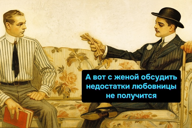 С любовницей обсуждают мечты, с женой — просрочку по и?...