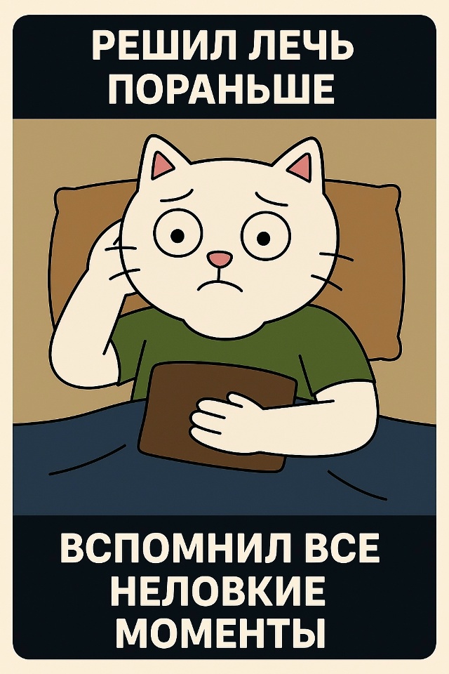 Лежишь в темноте, готовишься уснуть, но мозг решает уст...