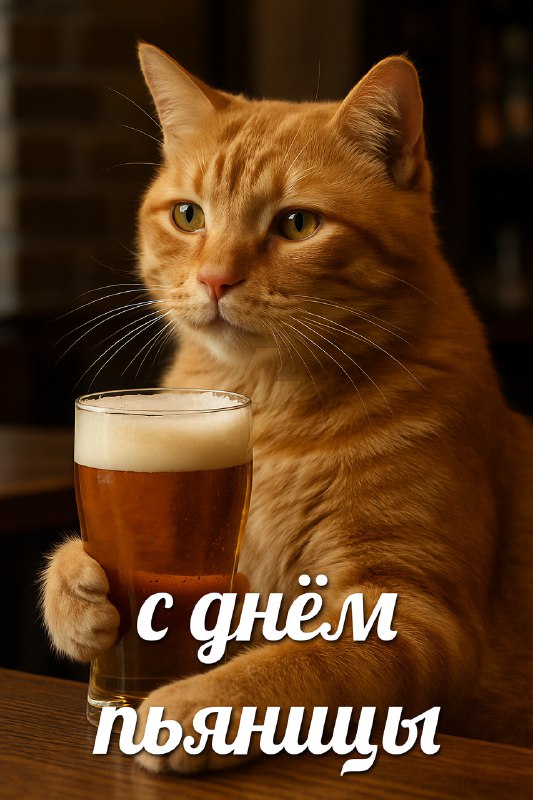 Сегодня отмечается Международный день пьяницы
Поздравляй того самого
