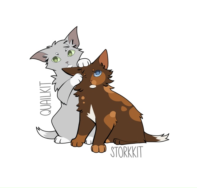Перепелочек и Журавушка
Kits of WindClan
© skyperch
#KV_ZZ_ART