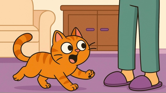 Коты могут определять, кто в доме встал первым, по одно?...