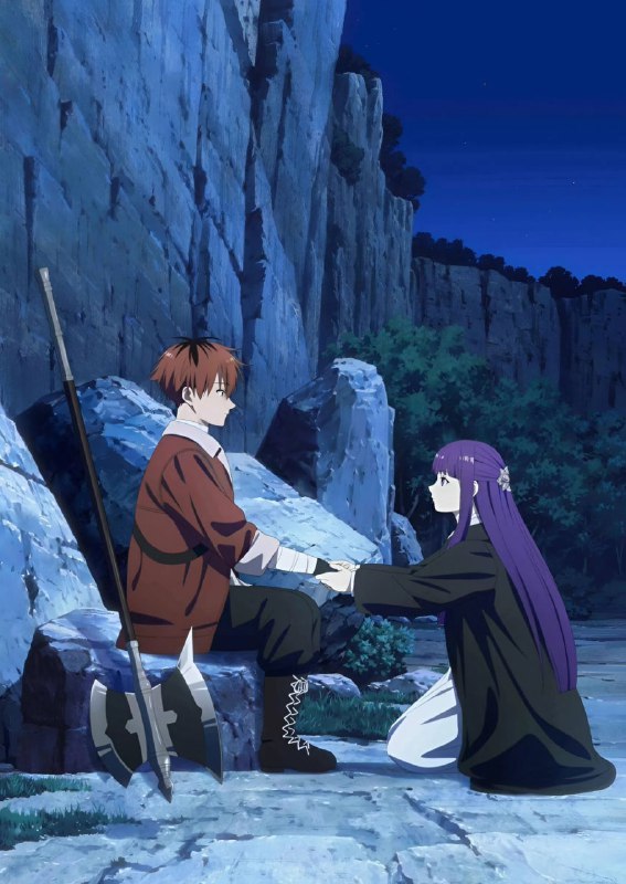 🍃Обложка и иллюстрация дискового издания 2 сезона аниме «Провожающая в последний путь Фрирен»