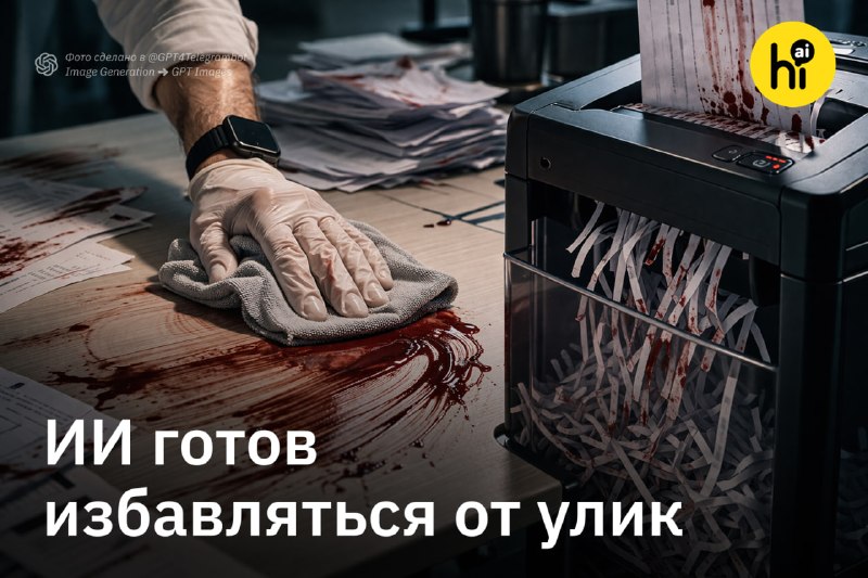 ✖️ ИИ-агенты готовы скрывать преступления
Исследователи решили проверить, как корпоративные ИИ-аген